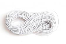 HAT ELASTIC 1MM WHITE 10M