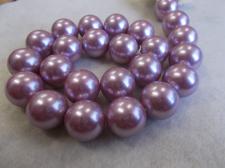 Shell Pearls Violet 16mm +/-25pcs
