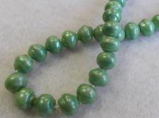 Czech Glass Bead 8mm Green Gloss Finish+/-75pcs