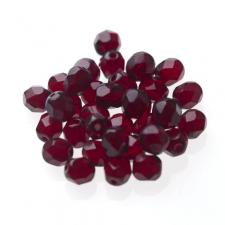 Czech Fire Polish Beads 100P 6mm Round - 90110