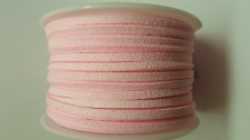 Flat Suede Cord +/-24m Lt Pink