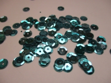 SEQUINS ROUND 7MM 100G TURQ