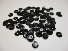 SEQUINS ROUND 7MM 100G BLACK