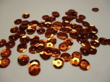 SEQUINS ROUND 7MM 100G ORANGE