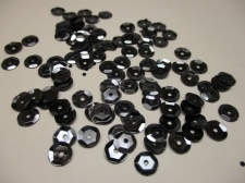 SEQUINS ROUND 7MM 100G HEMATITE