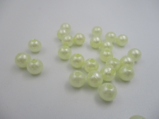 Plastic Pearls 6mm Yellow  100g