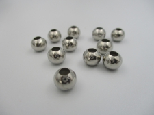 Metal Hollow Beads 8mm (N) +/-25pcs