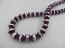 Silver Strip 8mm Purple +/-100pcs