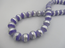 Silver Strip 10mm Lt Purple +/-84pcs