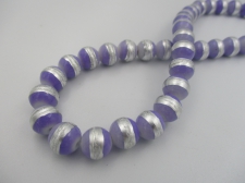 Silver Strip 10mm Lt Purple +/-84pcs