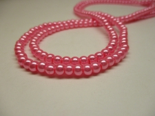 GLASS PEARLS 4MM PINK