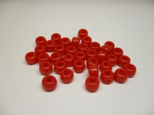 PONY BEADS 6X9MM 250G RED