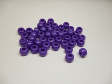 PONY BEADS 6X9MM 250G PURPLE