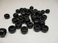 PONY BEADS 6X9MM 250G BLACK