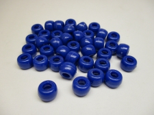 PONY BEADS 6X9MM 250G DK BLUE