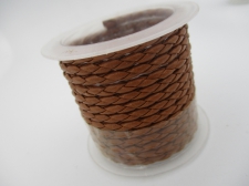 Plastic Braided Cord 2.5mm +/-1.38m Lt Brown