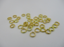 Jump Ring DBL 5mm Gold +/-200pcs