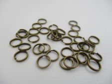 Jump Ring DBL 7mm Bronze +/-200pcs