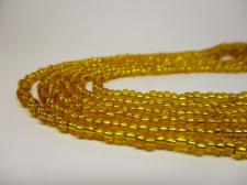 Czech Seed Beads 8/0 Foil Lt Orange 3str x +/-50cm