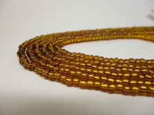 Czech Seed Beads 8/0 Foil Brown 3str x +/-50cm