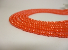 Czech Seed Beads 8/0 Pearl Orange 3str x +/-50cm