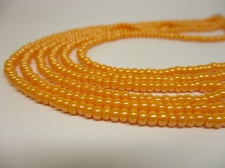 Czech Seed Beads 8/0 Pearl Lt Orange 3str x +/-50cm