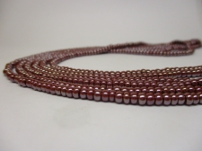 Czech Seed Beads 8/0 Pearl Brown 3str x +/-50cm