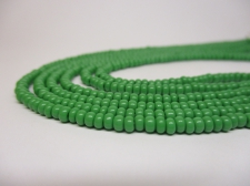 Czech Seed Beads 8/0 Opaque Green 3str x +/-50cm