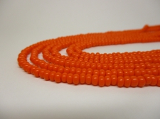 Czech Seed Beads 8/0 Opaque Orange 3str x +/-50cm