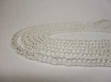 Czech Seed Beads 8/0 Crystal Clear 3str x +/-50cm