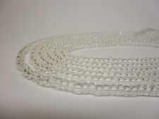 Czech Seed Beads 8/0 Crystal Clear 3str x +/-50cm