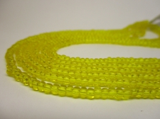 Czech Seed Beads 8/0 Crystal Yellow 3str x +/-50cm