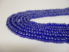 Czech Seed Beads 8/0 Luster Dk Blue 3str x +/-50cm