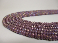 Czech Seed Beads 8/0 Oil Slick Purple 3str x +/-50cm