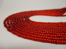 Czech Seed Beads 11/0 Foil Red 5str x +/-50cm