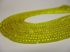 Czech Seed Beads 11/0 Foil Yellow 5str x +/-50cm