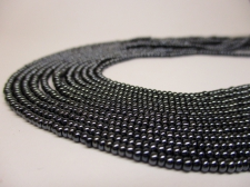 Czech Seed Beads 11/0 Hamatite 5str x +/-50cm