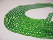 Czech Seed Beads 11/0 Luster Green  5str x +/-50cm