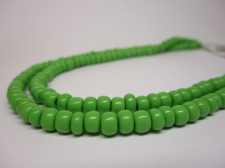 Czech Seed Beads 5/0 Opaque Lt Green 1str x +/-50cm