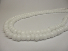 Czech Seed Beads 5/0 Opaque White 1str x +/-50cm