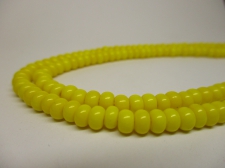 Czech Seed Beads 5/0 Opaque Yellow 1str x +/-50cm