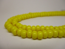 Czech Seed Beads 3/0 Opaque Yellow 1str x +/-50cm