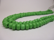 Czech Seed Beads 3/0 Opaque Lt Green 1str x +/-50cm