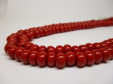 Czech Seed Beads 3/0 Opaque Red 1str x +/-50cm
