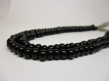 Czech Seed Beads 3/0 Opaque Black 1str x +/-50cm