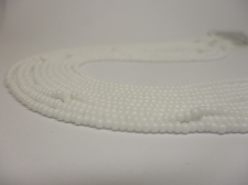 Czech Seed Beads 11/0 Opaque White 5str x +/-50cm