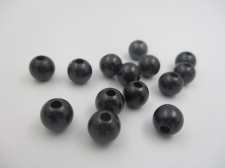 Plastic Pearls 8mm Black  100g
