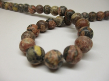 Leopard Jasper 8mm +/-48pcs