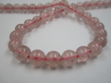 Strawberry Quartz 6mm +/-63pcs