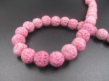 LAVA ROCK 8mm+/-47pcs Pink